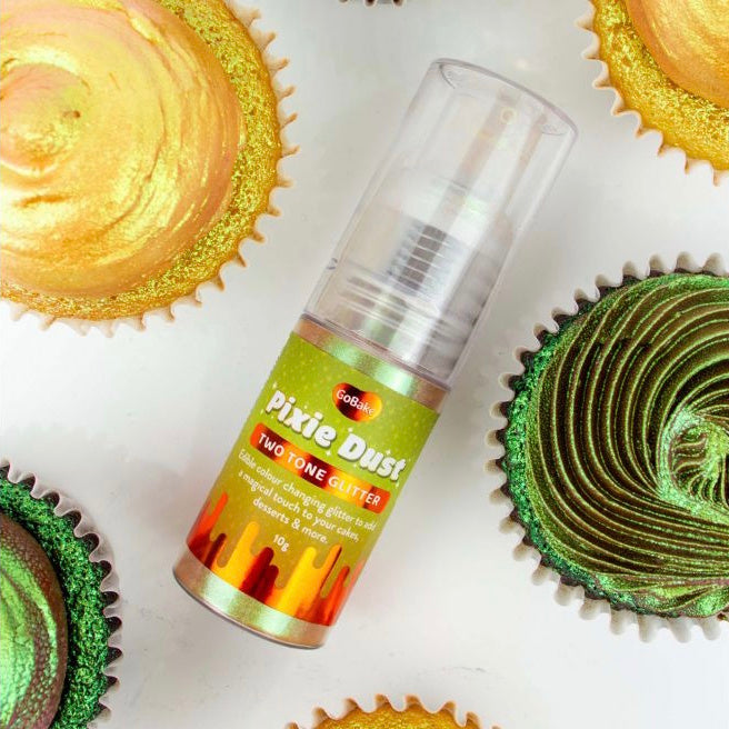 GoBake Pixie Dust Two-Tone Edible Glitter - Copper & Sage