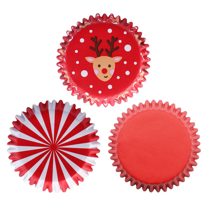 PME Foil-lined Cupcake Cases - Santa Mix 100pk