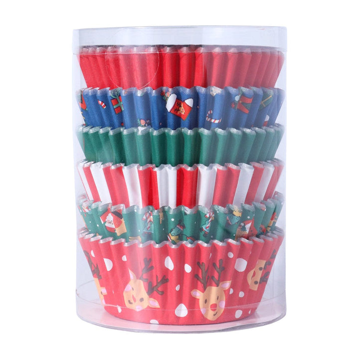 PME Foil-lined Cupcake Cases - Santa Mix 100pk