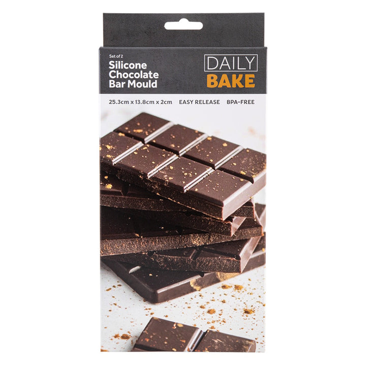 Silicone Chocolate Bar Moulds 2pk
