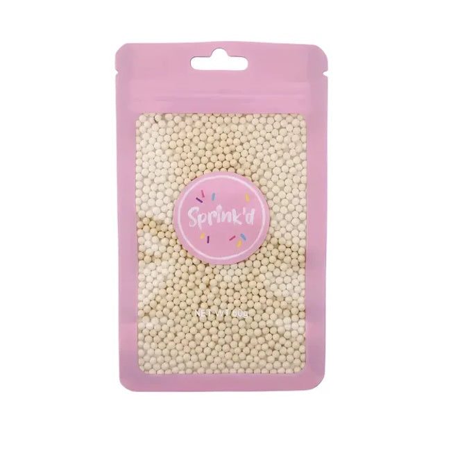 Sprink'd Sugar Balls Ivory 2mm