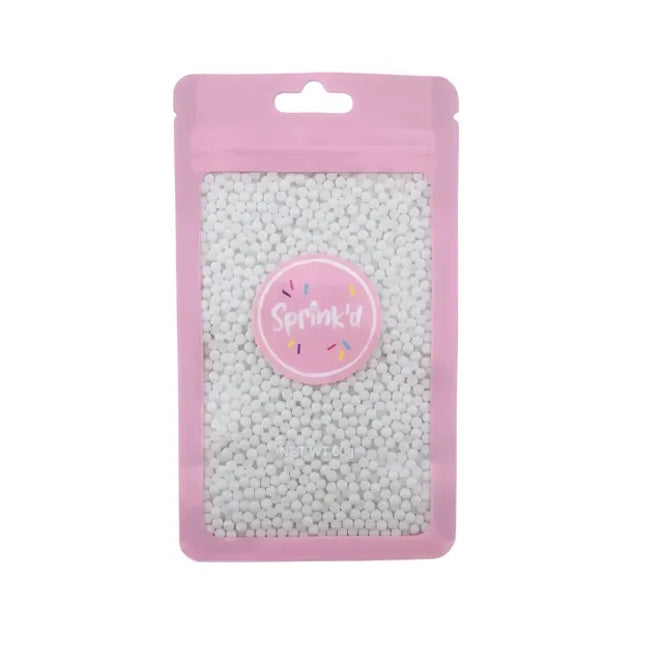 Sprink'd Sugar Balls Pearl White 2mm