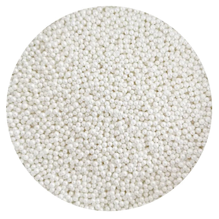 Sprink'd Sugar Balls Pearl White 2mm