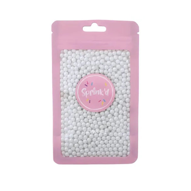 Sprink'd Sugar Balls Pearl White 4mm