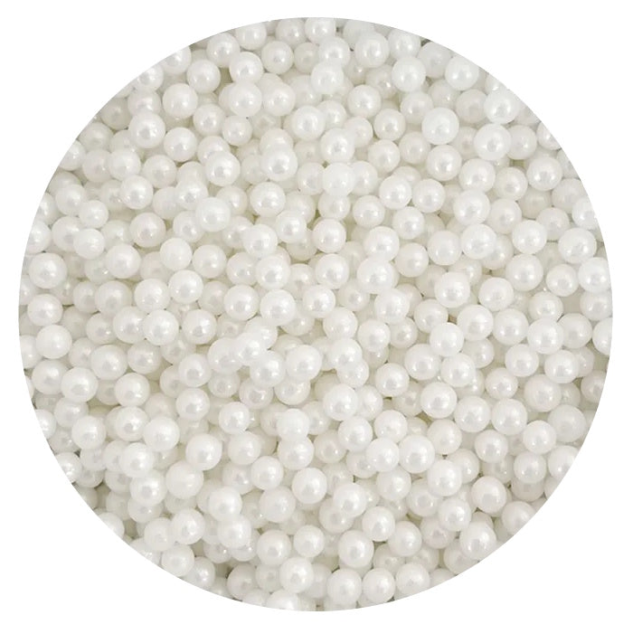 Sprink'd Sugar Balls Pearl White 4mm