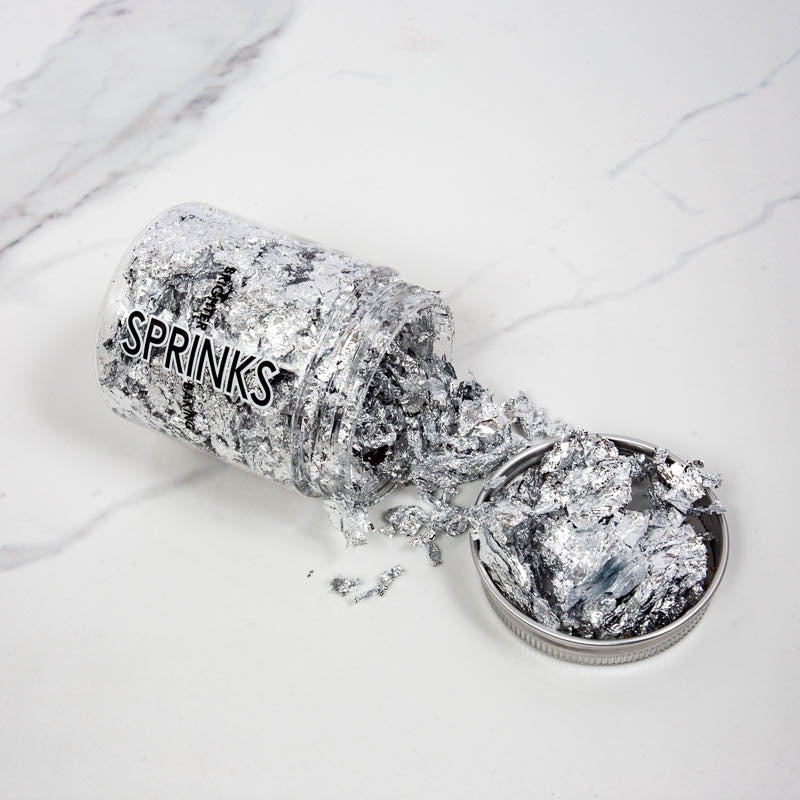 Sprinks Loose Silver Leaf Flakes