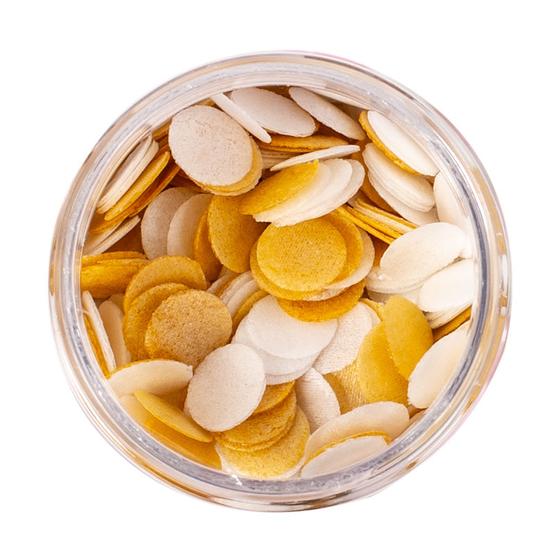 Sprinks Wafer Decorations - White & Gold