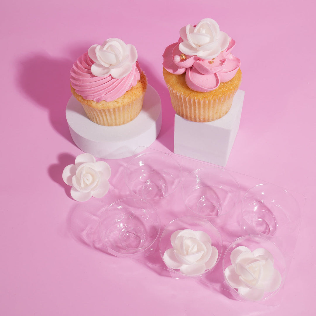 Sprinks White Wafer Rosettes 6pk