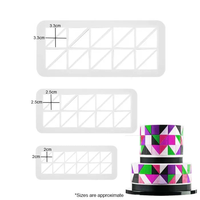 Triangle Pattern MultiCutter Set - 3pk