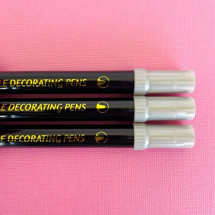 Vivid Edible Metallic Marker Pens 3pk - Silver