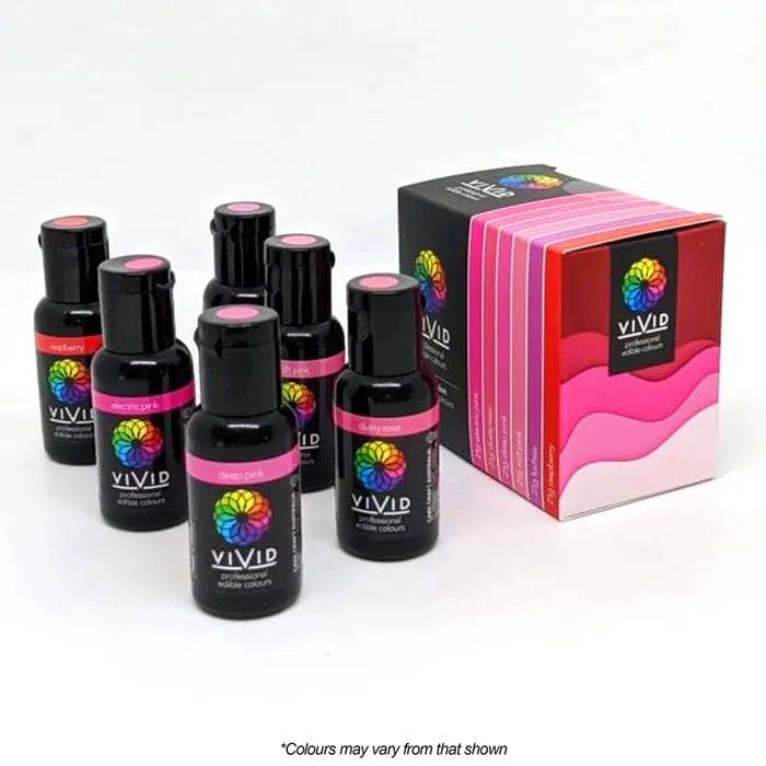 Vivid Gel Colours 6 Pack - Pink Passion