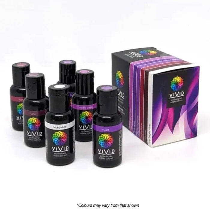 Vivid Gel Colours 6 Pack - Purple Reign