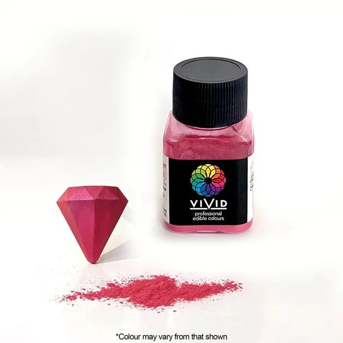 Vivid Edible Metallic Dust - Magenta