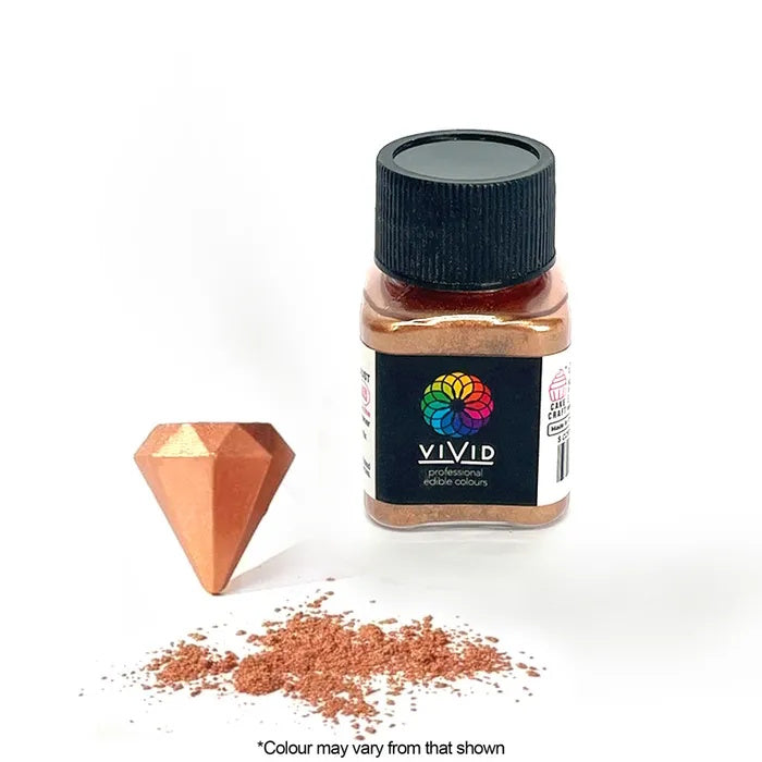 Vivid Edible Metallic Dust - Rose Gold