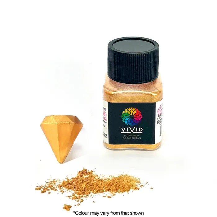 Vivid Edible Metallic Dust - Warm Gold