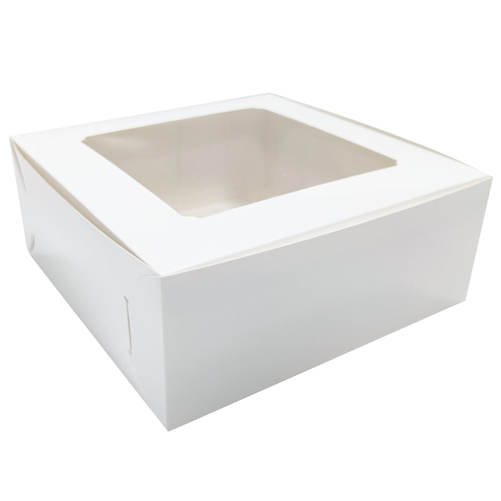 White Cake Box with Window 12inch