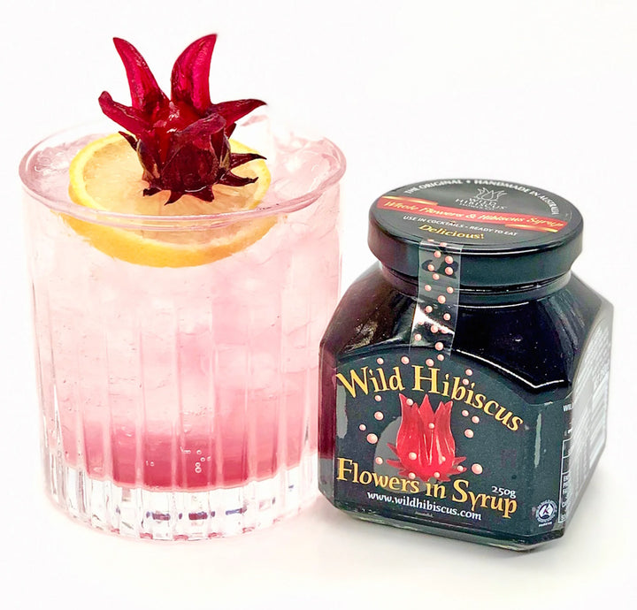 Wild Hibiscus Flowers in Syrup
