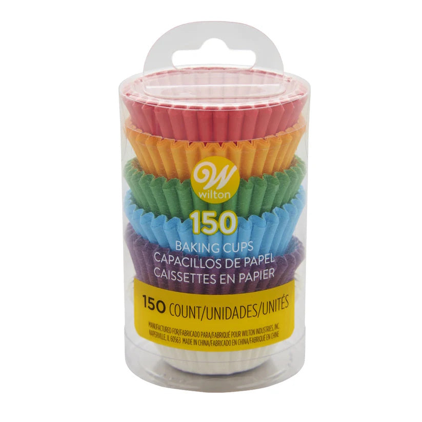 Wilton Mini Cupcake Cases - Primary 150pk