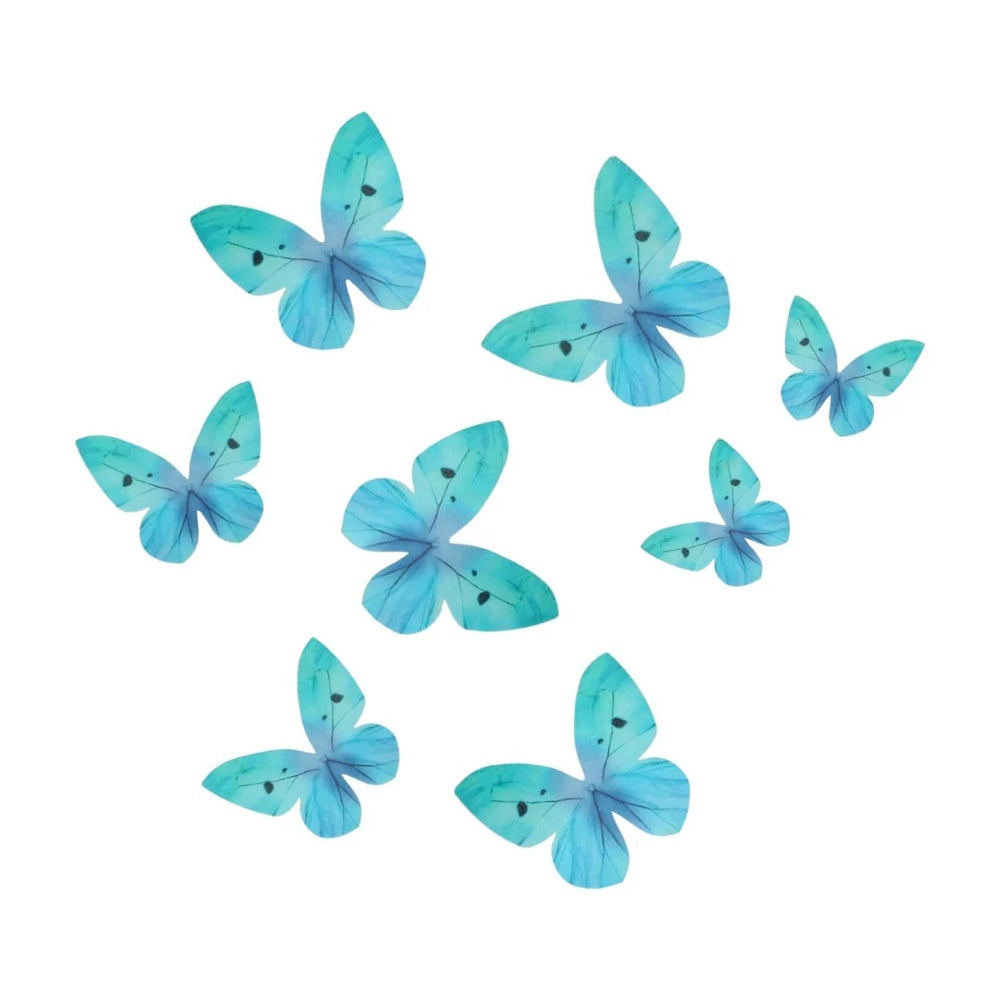 Wilton Edible Wafer Decorations - Blue Butterflies