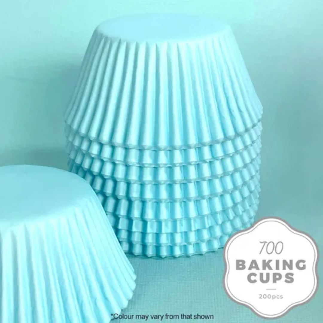 Wish Cupcake Cases 200pk - Pastel Blue