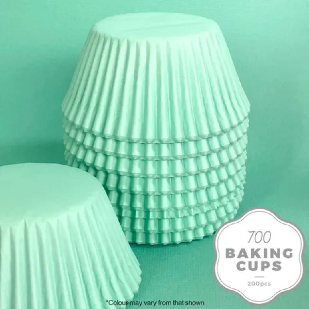 Wish Cupcake Cases 200pk - Pastel Teal