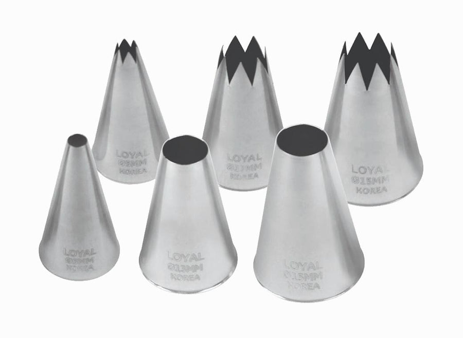 Loyal Assorted Star & Round Tip Set 6pce – Cake & Kitchen