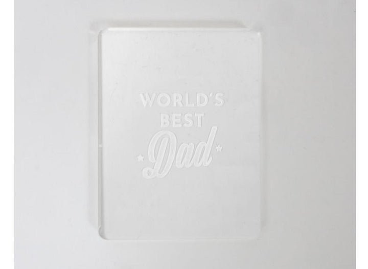 COO KIE Embosser Stamp - WORLD'S BEST DAD