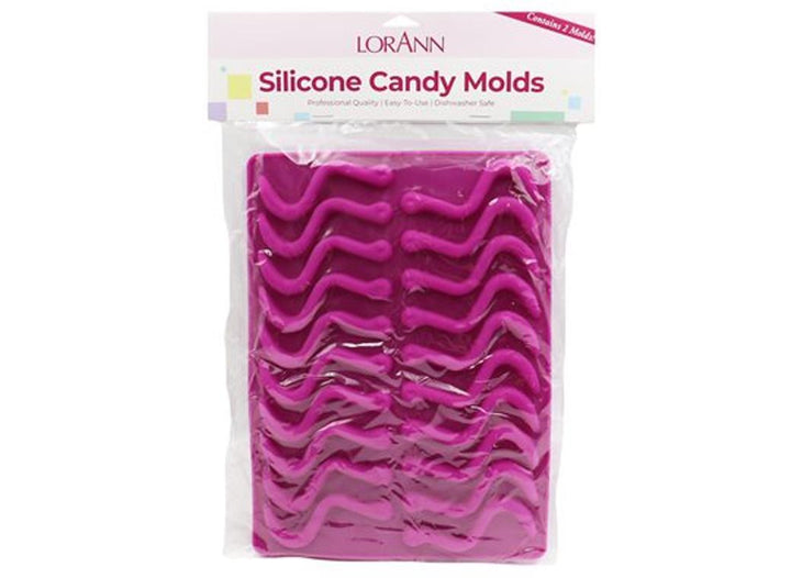 LorAnn Silicone Gummy Worms Mould 2pk
