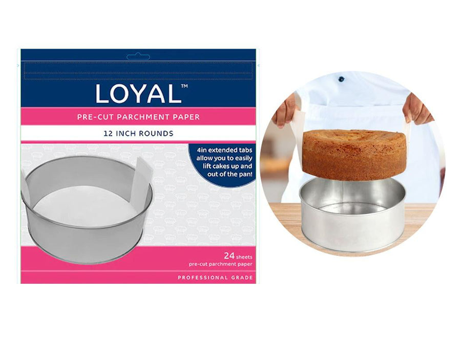 Pre-cut Parchment Paper Round 12in 6pk – Cake Kitchen