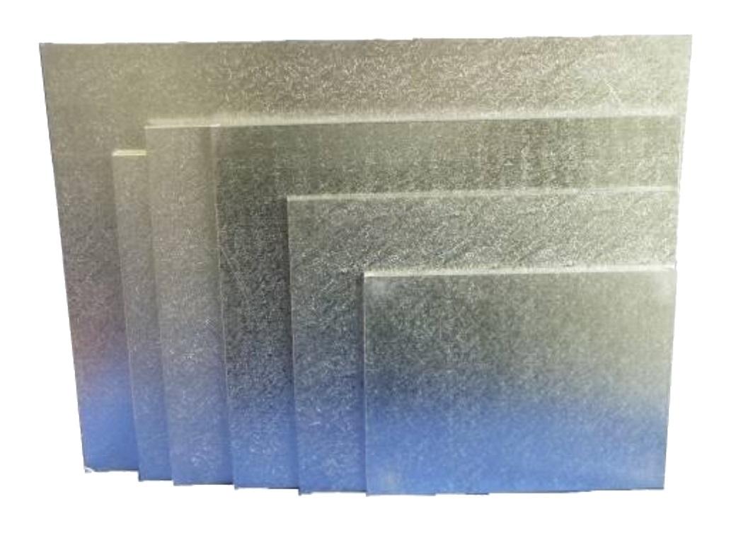 Masonite Cake Board 28"x16" Rectangle - Silver