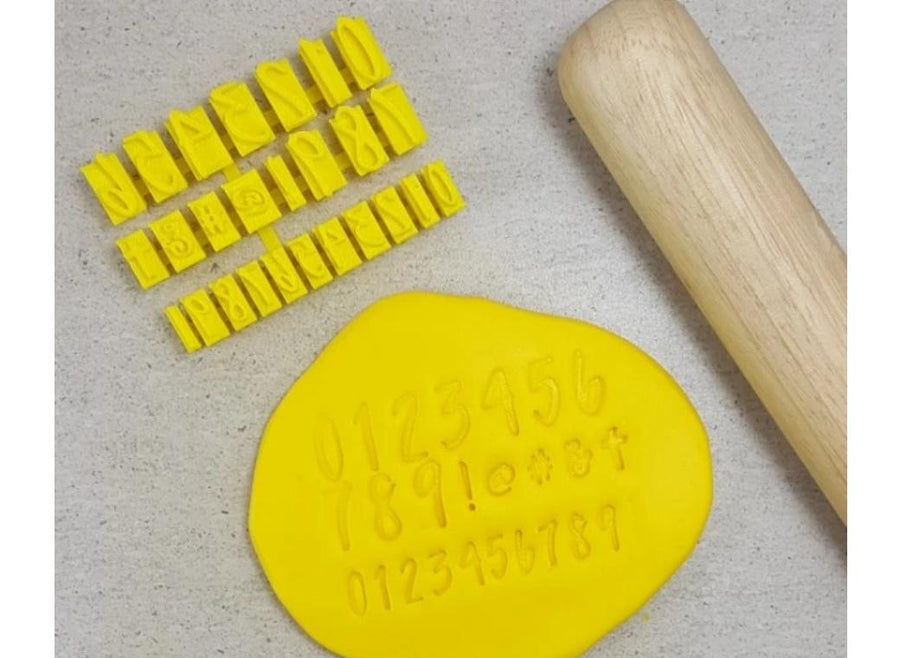 Embosser Script Script Numbers & Symbols Embosser Set – Cake & Kitchen