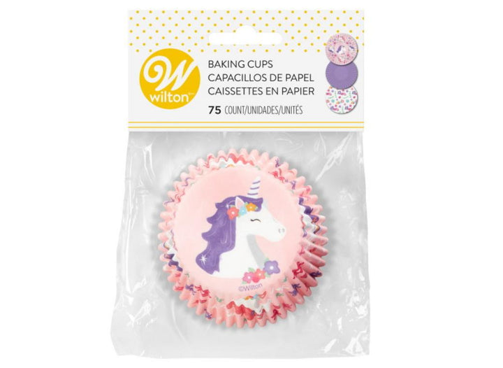 Wilton Unicorn Floral Cupcake Cases 75pk
